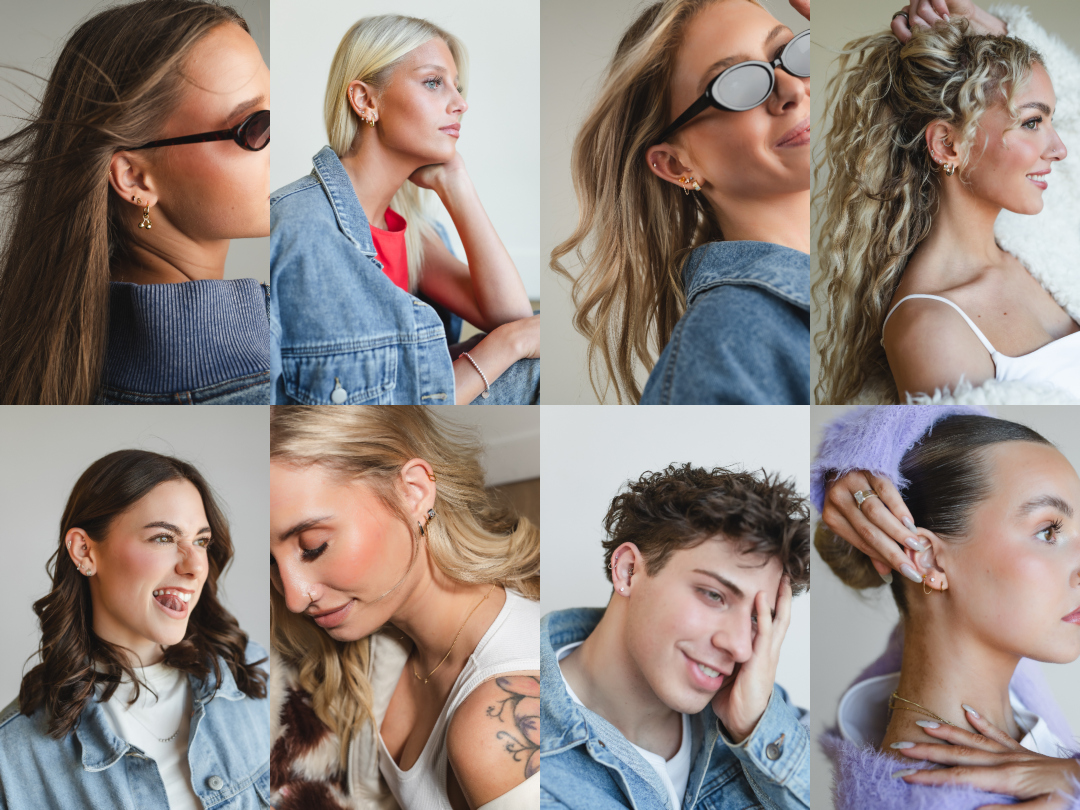 Lifestyle Brand Photographer - Ear Piercing Studio and Earrings Photography