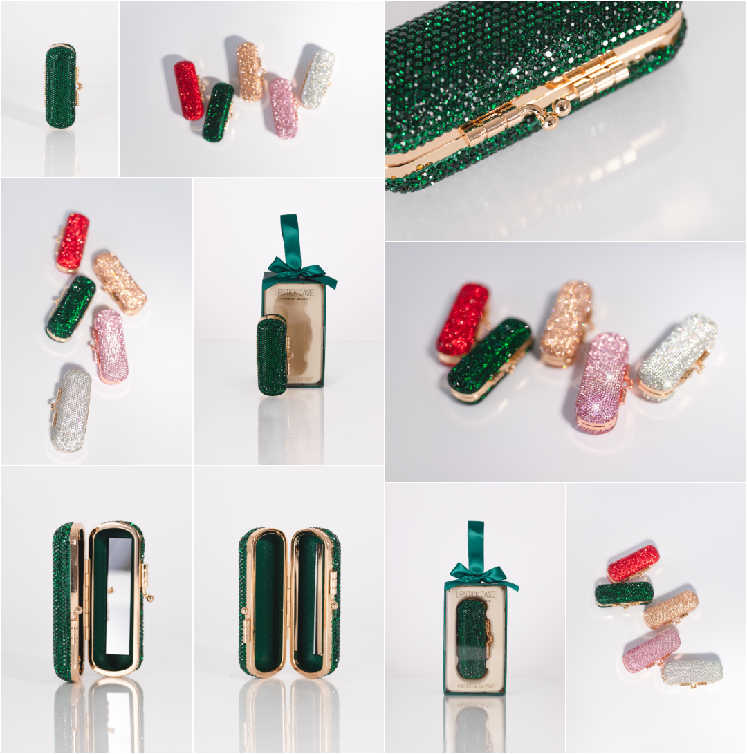 Glitz and Glam Lipstick Case Photography - Creative Product Photography