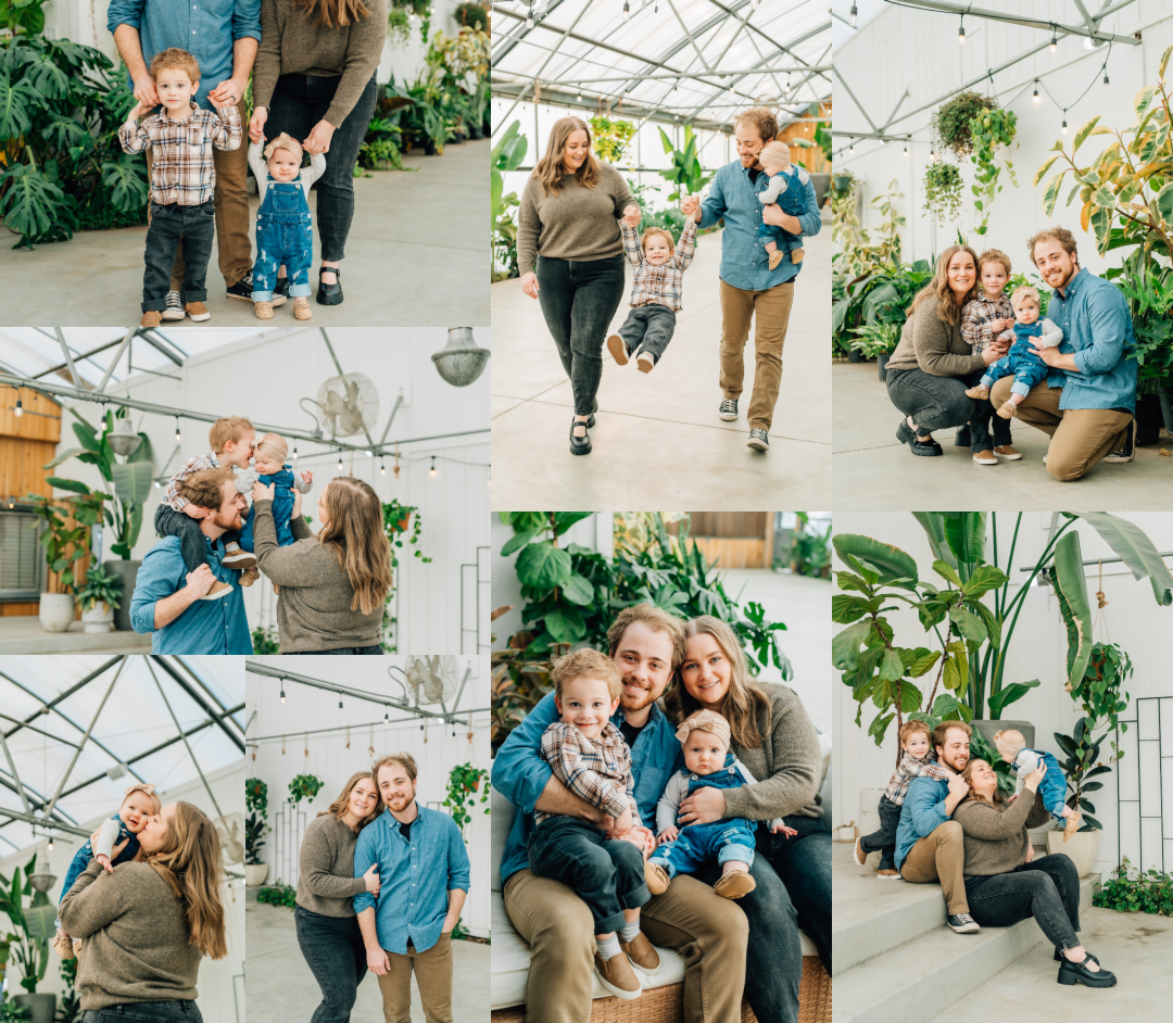 Vineyard Indoor Greenhouse - Utah County Family Photographer