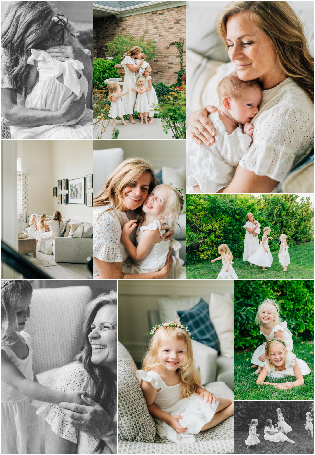 Grandma and Grandkids Photoshoot - In Home SLC Utah Photography