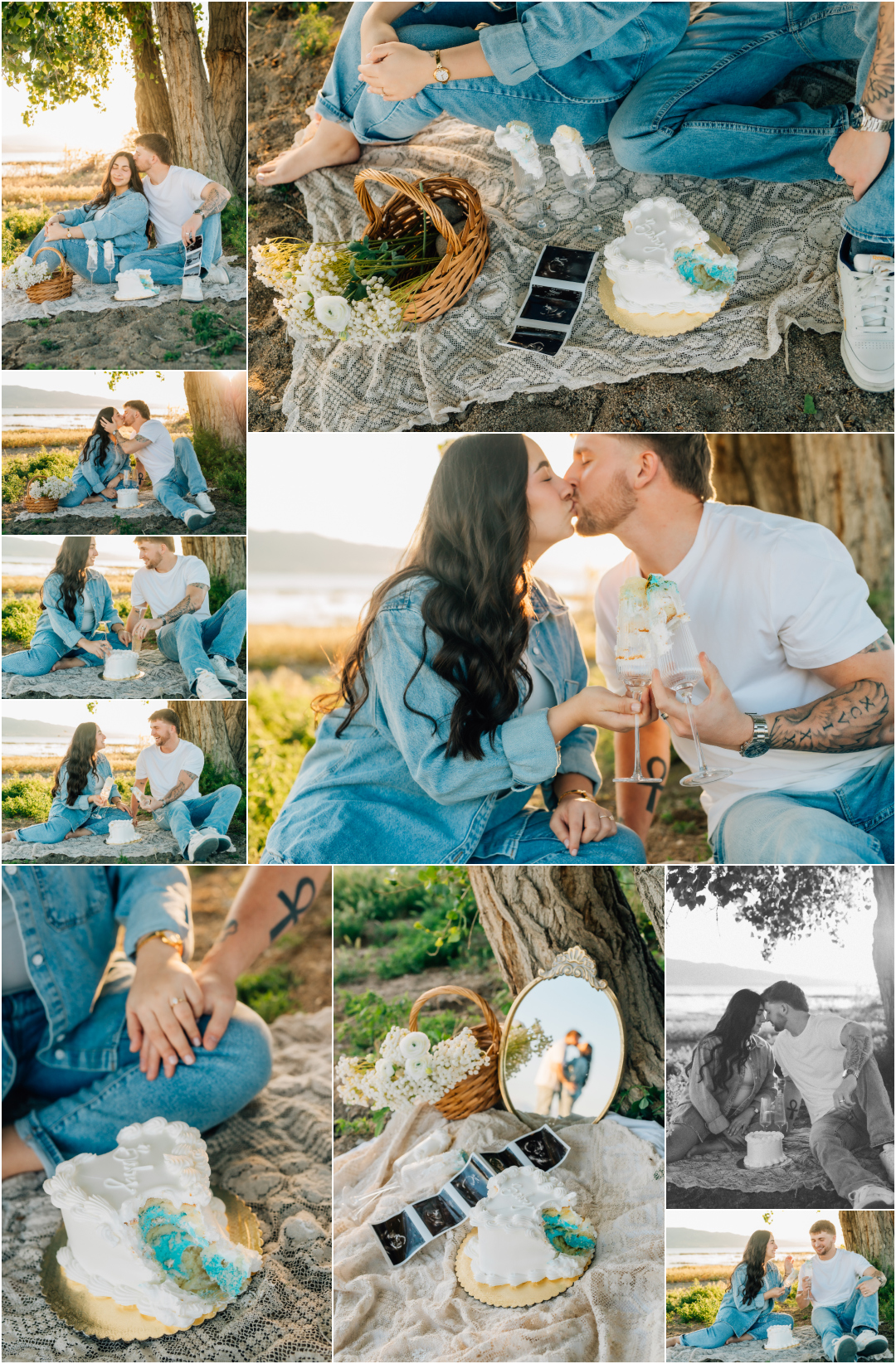 Vineyard Beach Photography - Maternity Annoucement Photos